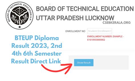 bteup online.com|BTEUP Result 2023 of Diploma 1st 2nd 3rd Year Exam.